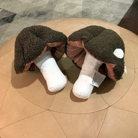 Set of 2 Target Bullseye Playground Brown Mushroom Novelty Throw Pillow New 2025 - Picture 1 of 4